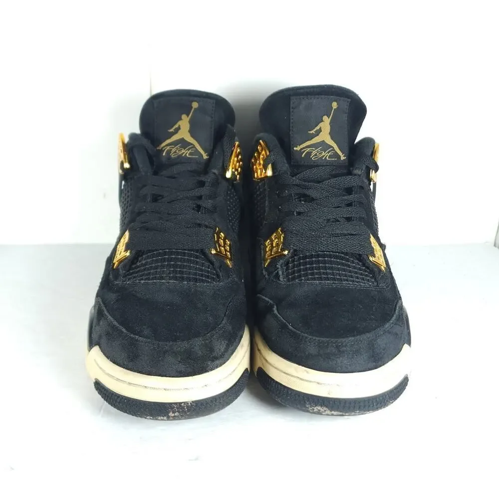 Nike Air Jordan Men’s Retro 4 Royalty 2016 US10,5 Suede Black Athletic Sneakers